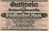 Liebenwerda (Bad) - Kreis - 16.9.1922 - 500 Mark 
