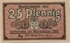 Lieberose - Stadt - November 1919 - 25 Pfennig 