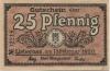 Lieberose - Stadt - 15.2.1920 - 25 Pfennig 