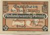 Liegnitz (heute: PL-Legnica) - Stadt - -- - 25 Pfennig 