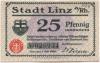 Linz - Stadt - 1.7.1920 - 25 Pfennig 