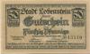 Lobenstein - Stadt - 15.9.1919 - 50 Pfennig 