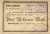 Lobsdorf (heute: Sankt Egidien) - Seim, Oswald - 30.8.1923 -  5 Millionen Mark 