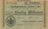 Löbau - Städtische Sparkassen-Anstalt - 2.10.1923 - 50 Millionen Mark 