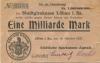 Löbau - Städtische Sparkassen-Anstalt - 18.10.1923 - 1 Milliarde Mark