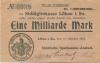 Löbau - Städtische Sparkassen-Anstalt - 18.10.1923 - 1 Milliarde Mark 