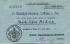 Löbau - Städtische Sparkassen-Anstalt - 17.8.1923 - 1 Million Mark 
