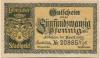 Löbejün (heute: Wettin-Löbejün) - Stadt - 10.4.1920 - 25 Pfennig 