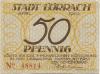 Lörrach - Stadt - April 1920 - 50 Pfennig 