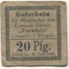 Lößnitz - Consumverein Vorwärts eGmbH - - 30.6.1920 - 20 Pfennig 