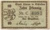 Löwen (heute: PL.Lewin Brzeski) - Stadt - 13.6.1919 - 10 Pfennig