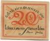 Lübeck - Stadt - 1.4.1921 - 31.12.1921 - 20 Pfennig 