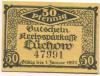 Lüchow - Kreissparkasse - - 1.1.1922 - 50 Pfennig 