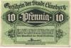 Lüneburg - Stadt - -- - 10 Pfennig 