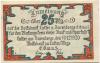 Lutter - Volksbank EGmuH - 30.12.1920 - 25 Pfennig 