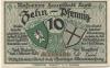 Lyck (heute: PL-Elk) - Stadt - 1.10.1920 - 10 Pfennig 