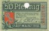 Mainz - Stadt - 1.11.1918 - 50 Pfennig 