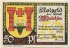 Malchin - Stadt - - 31.12.1922 - 50 Pfennig 