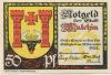 Malchin - Stadt - - 31.12.1922 - 50 Pfennig 