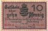 Marienberg - Amtshauptmannschaft - Mai 1917 - 31.12.1918 - 10 Pfennig 
