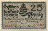 Marienberg - Amtshauptmannschaft - Mai 1917 - 31.12.1918 - 25 Pfennig