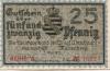 Marienberg - Amtshauptmannschaft - Mai 1917 - 31.12.1918 - 25 Pfennig