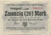 Marienburg (heute: PL-Malbork) - Stadt - 13.11.1918 - 20 Mark 