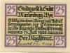 Marienburg (heute: PL-Malbork) - Stadt - -- - 25 Pfennig 