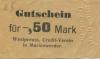 Marienwerder (heute: PL-Kwidzyn) - Westpreußischer Credit-Verein - -- - 0.50 Mark