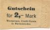 Marienwerder (heute: PL-Kwidzyn) - Westpreußischer Credit-Verein - -- - 2 Mark