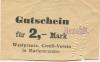 Marienwerder (heute: PL-Kwidzyn) - Westpreußischer Credit-Verein - -- - 2 Mark