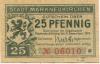 Markneukirchen - Stadt - - 31.12.1919 - 25 Pfennig 