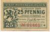 Markneukirchen - Stadt - - 31.12.1919 - 25 Pfennig 