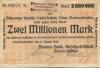 Markneukirchen - Plauener Bank AG - 8.8.1923 - 2 Millionen Mark 