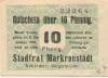 Markranstädt - Stadt - - 31.12.1918 - 10 Pfennig 