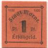 Marne - Stadt - 1920 - 1 Pfennig 
