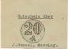 Massing - Hummel, J., Warenhaus - -- - 20 Pfennig 