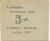 Massing - Hummel, J., Warenhaus - 1.7.1947 - 5 Pfennig 