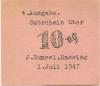 Massing - Hummel, J., Warenhaus - 1.7.1947 - 10 Pfennig 