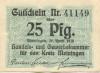 Meiningen - Handels- und Gewerbekammer für den Kreis - 26.4.1920 - 25 Pfennig