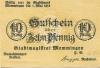 Memmingen - Stadt - - 1.5.1918 - 10 Pfennig 