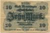 Memmingen - Stadt - 25.10.1918 - 1.2.1919 - 10 Mark 