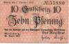 Merseburg - Stadt - 30.4.1917 - 1.10.1918 - 10 Pfennig 