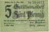 Merseburg - Stadt - 1.5.1920 - 31.12.1921 - 5 Pfennig 