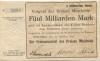 Meschede - Kreis - 31.10.1923 - 5 Milliarden Mark 