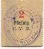 Meuselwitz - Konsum-Verein eGmbH - -- - 2 Pfennig 