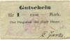 Mewe (heute: PL-Gniew) - Stadt - -- - 1 Mark 