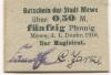 Mewe (heute: PL-Gniew) - Stadt - 1.12.1918 - 50 Pfennig 