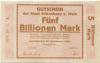 Miltenberg - Stadt - 22.9.1923 - 5 Billionen Mark 
