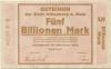 Miltenberg - Stadt - 22.9.1923 - 5 Billionen Mark 